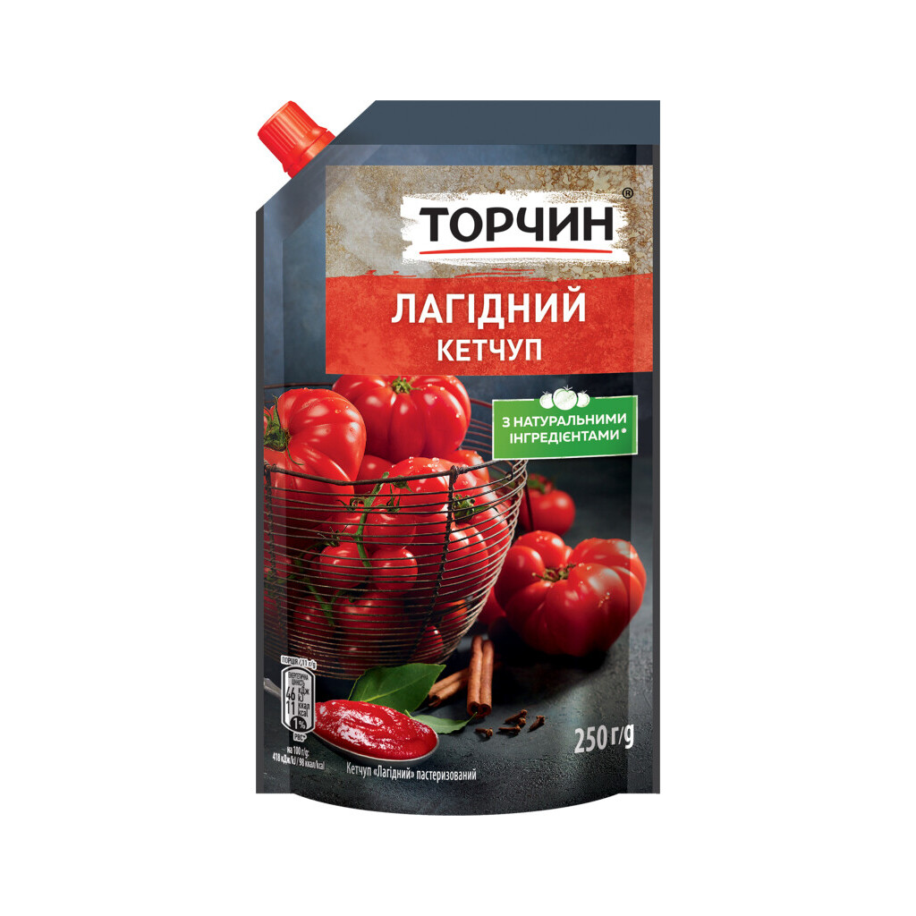 Кетчуп Торчин нежный д/п, 250г (4820001316063)