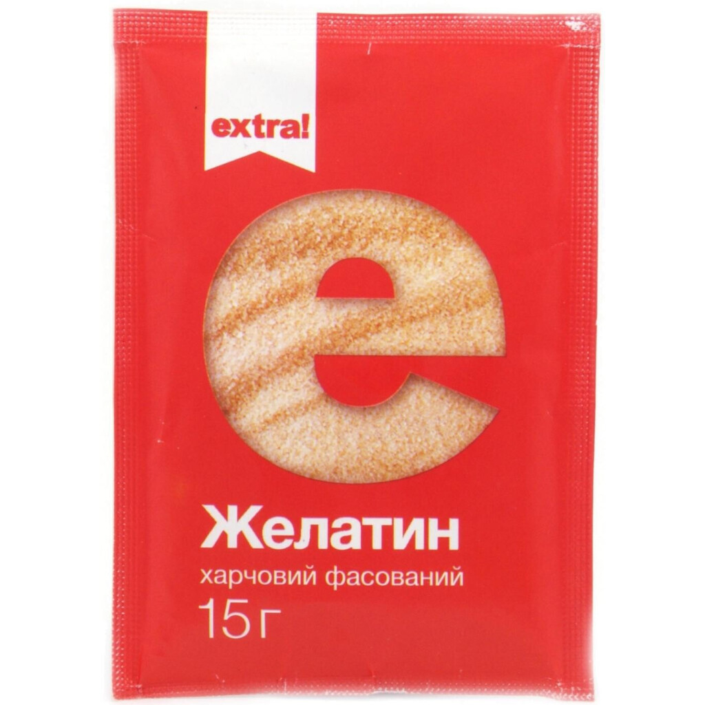 Желатин Extra! быстрорастворимый, 15г (4824034013142)