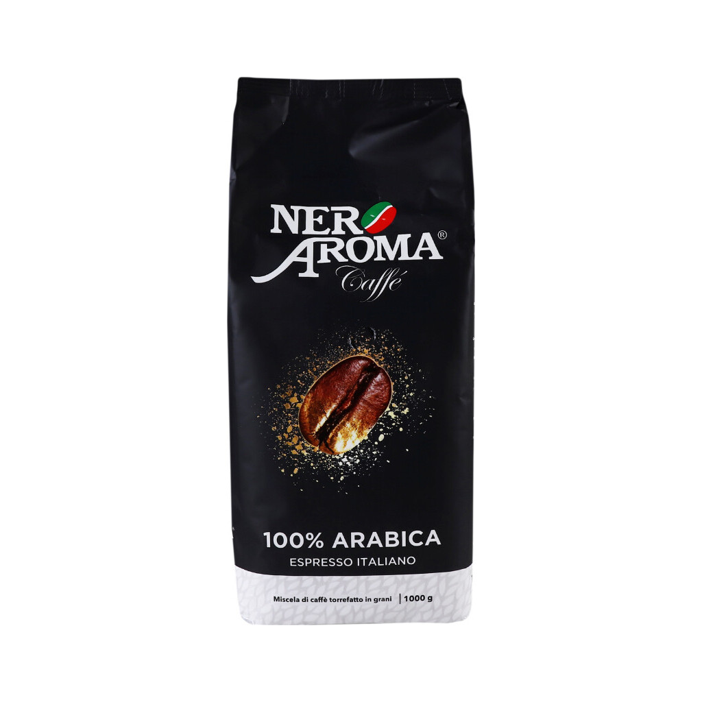 Кофе в зернах Nero Aroma Exclusive 100% arabica, 1кг (8019650003738)