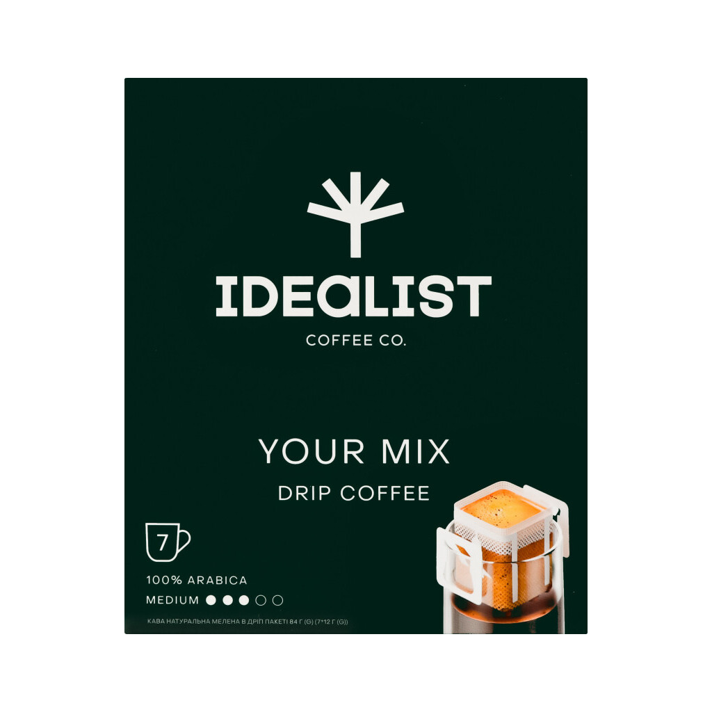 Кофе Idealist Coffee Co. Your mix фильтр-пакеты, 7*12г (4820241120208)