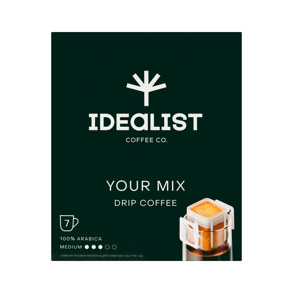 Кава Idealist Coffee Co. Your mix фільтр-пакети, 7*12г (4820241120208)