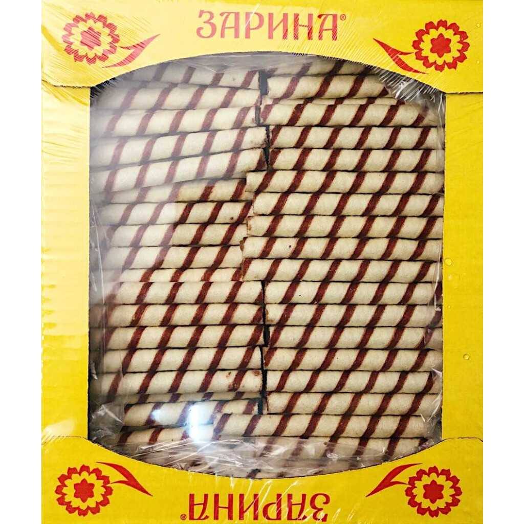 Трубочка вафельна Зарина зі смаком шоколаду, 2кг/ящ