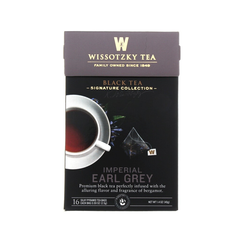 Чай черный Wissotzky Tea Imperial Earl Grey, 16*2,5г/уп (0859013004006)