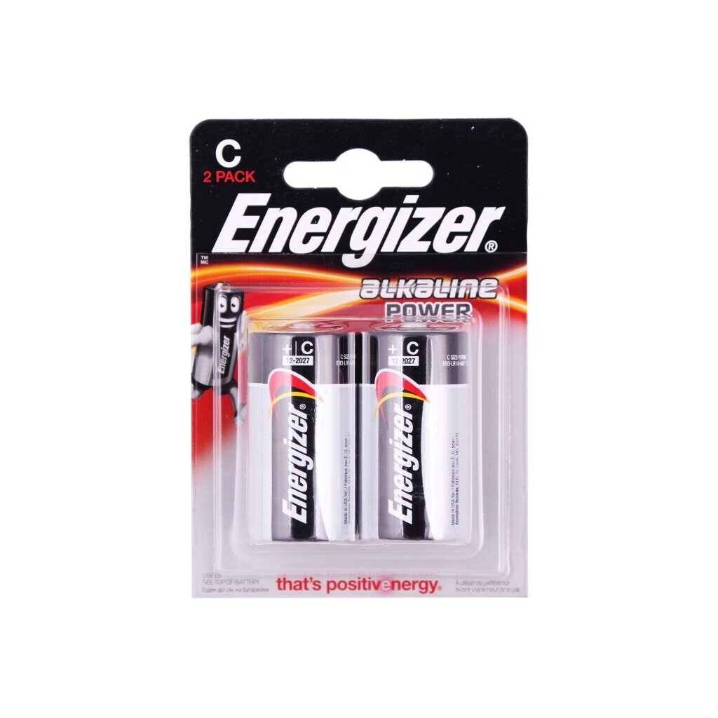 Батарейка Energizer Alk Power C, 2шт (7638900297324)