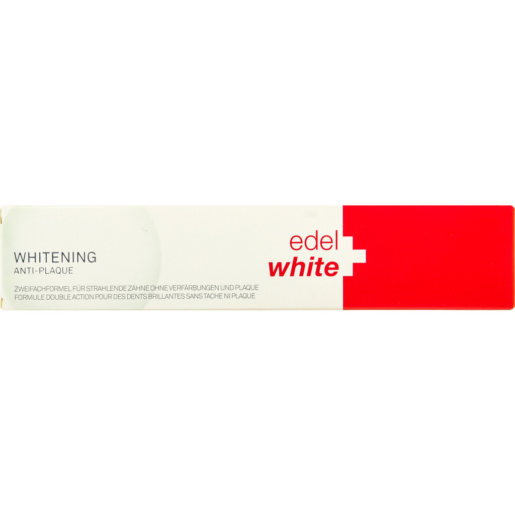 Паста зубная Edel+white Антиналет+отбеливание, 75мл (7640131975117)
