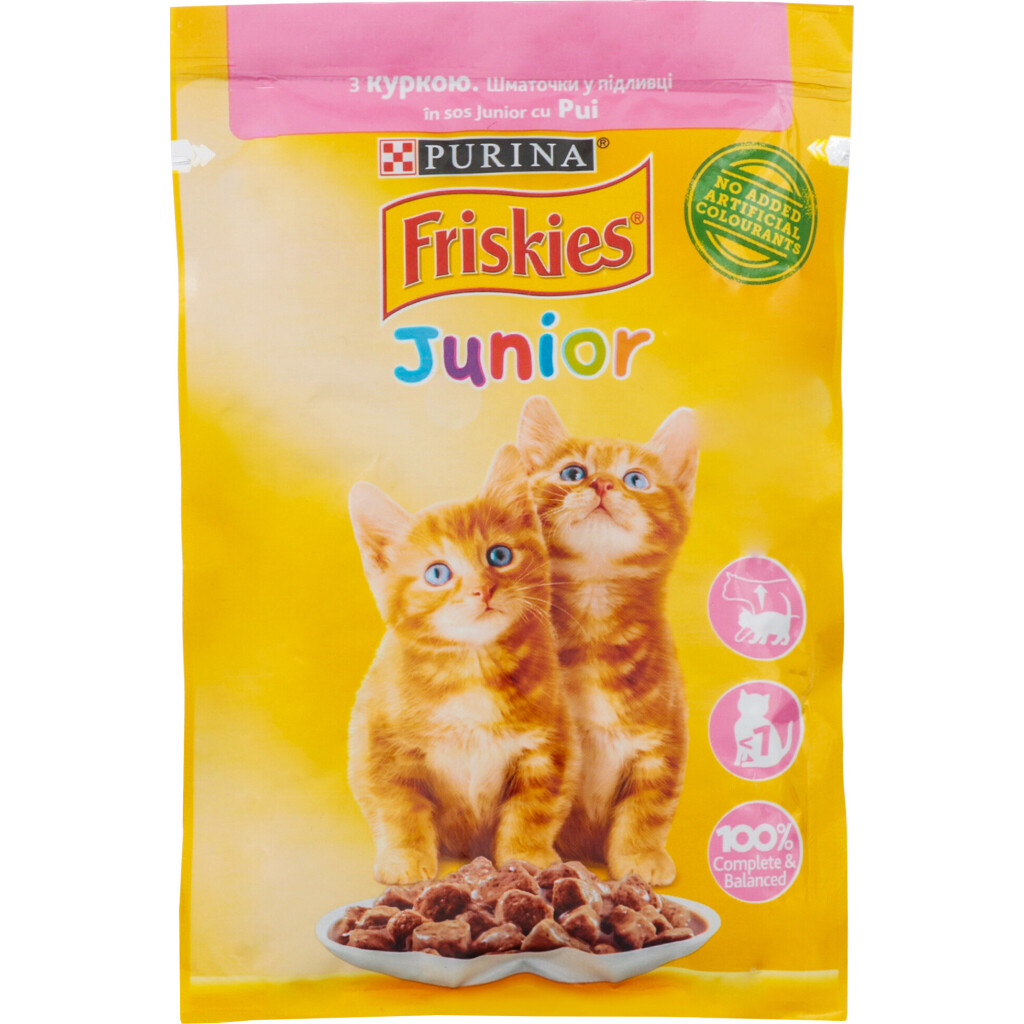 Корм для котят Friskies с курицей в подливке, 85г (7613036962292)