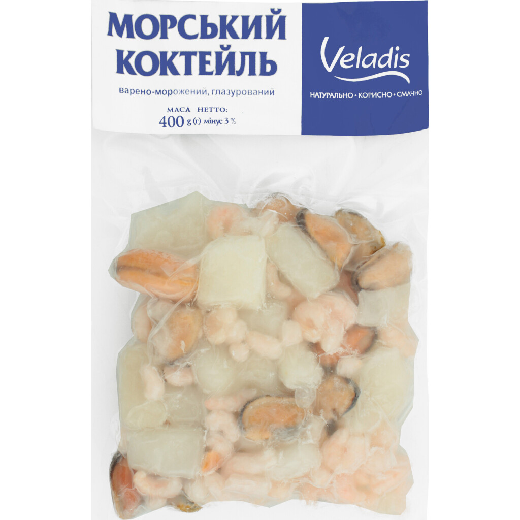 Коктейль морской Veladis глазированный в/м, 400г (4823097901670)