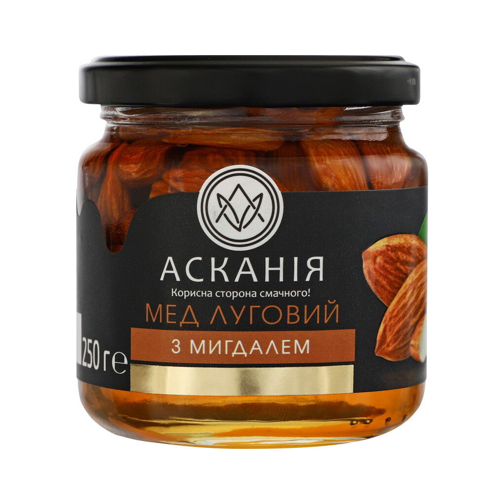 Мед Асканія Луговой с миндалем, 250г (4820071643731)