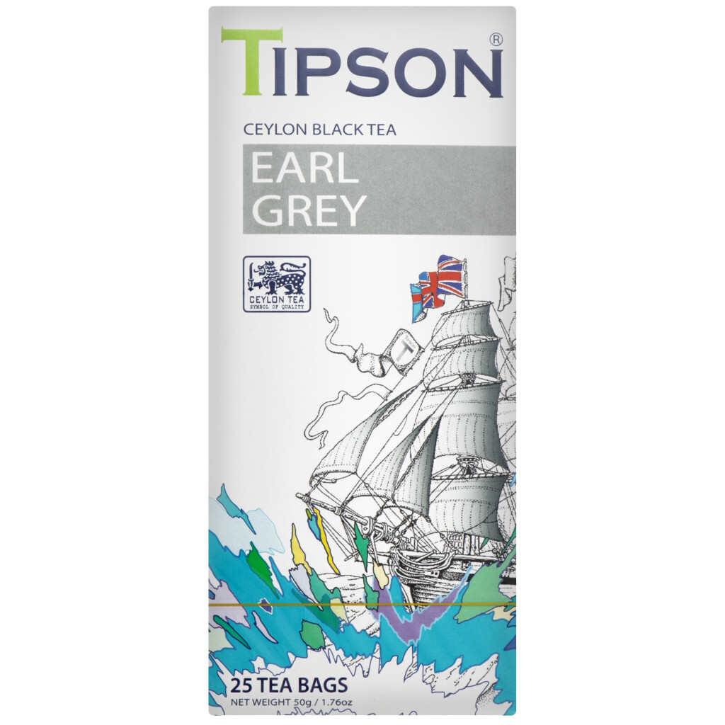 Чай черный Tipson Earl Gray цейлонский байховый, 25*2г/уп (4792252931329)