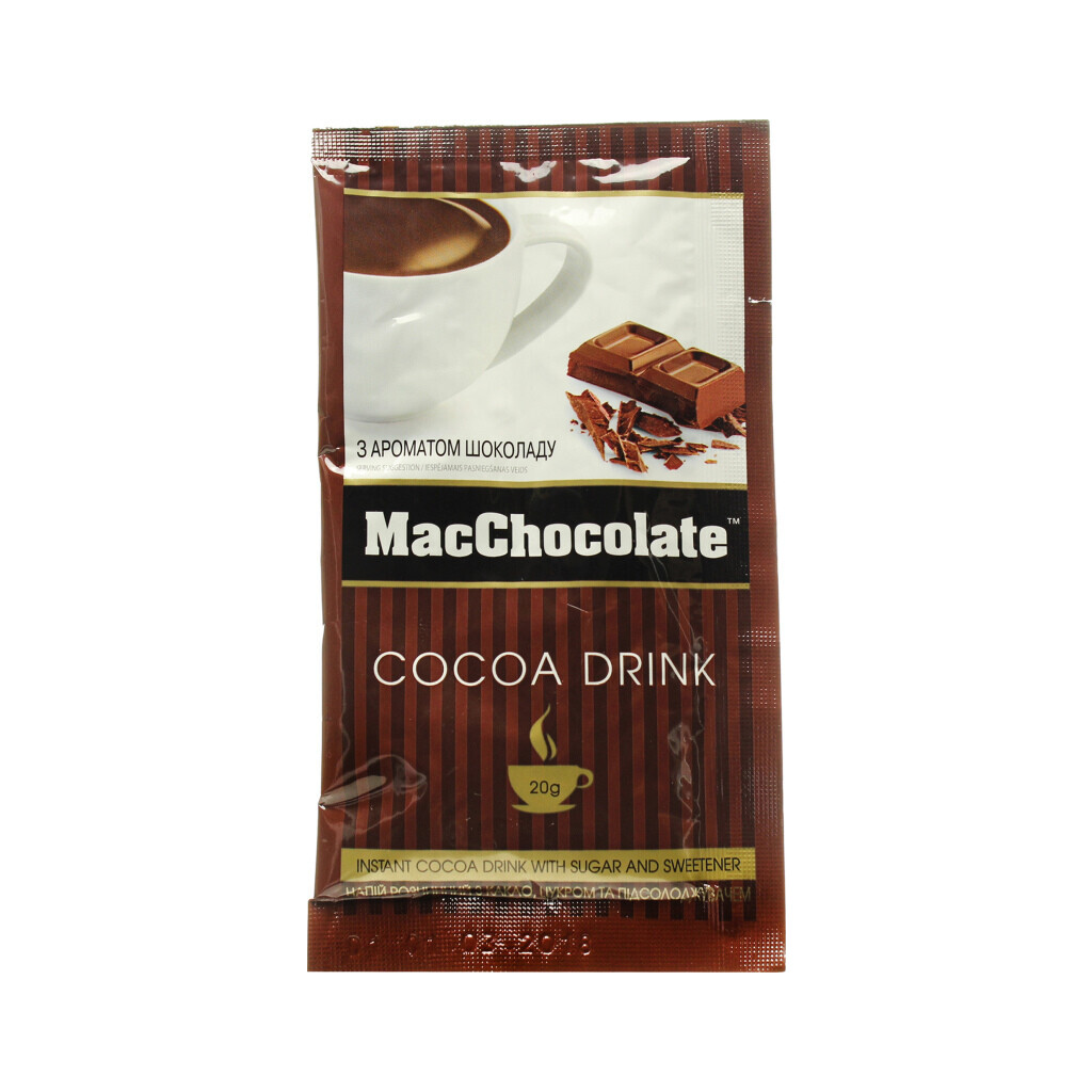 Горячий шоколад MacChocolate, 20г (8887290102001)