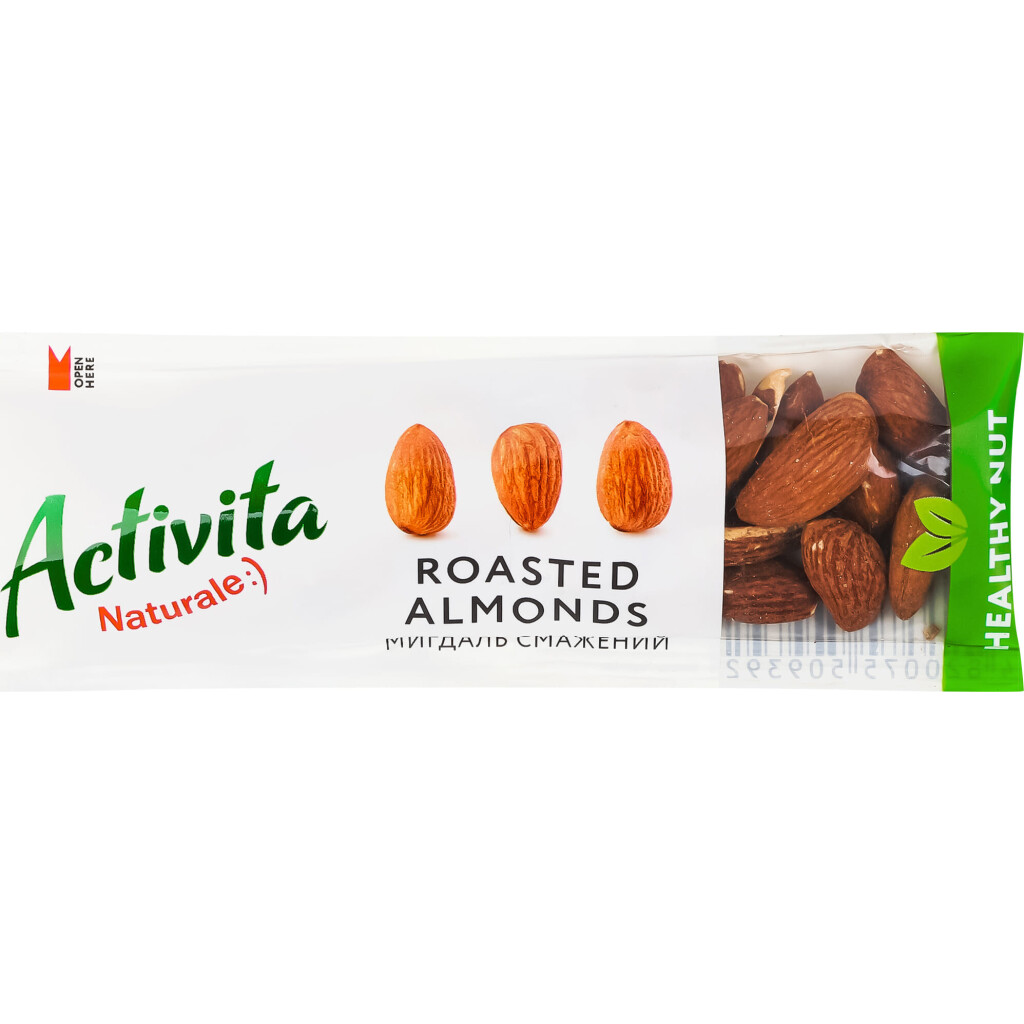 Миндаль Activita Naturale Healthy nut жаренный, 30г (4820075509392)