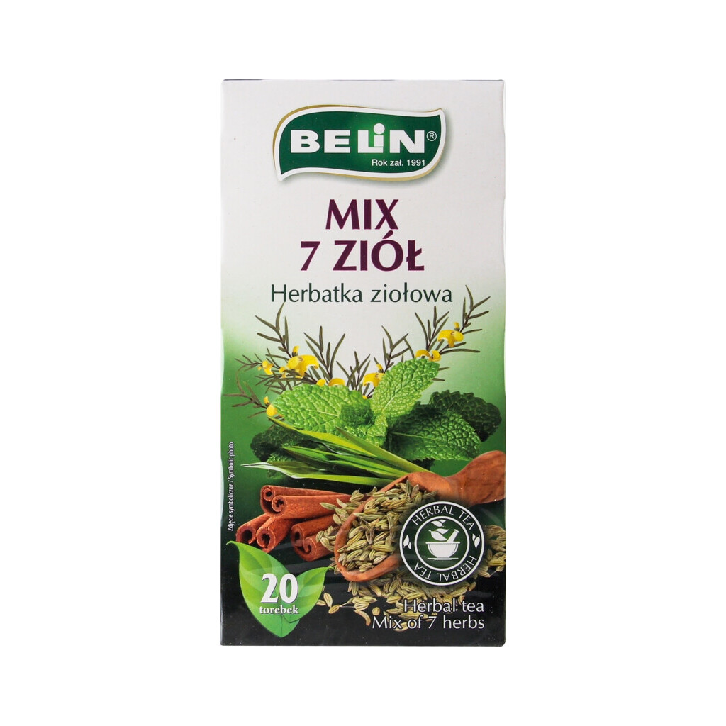 Чай трав'яний Belin 7 трав, 20х1,8г (5900675005940)