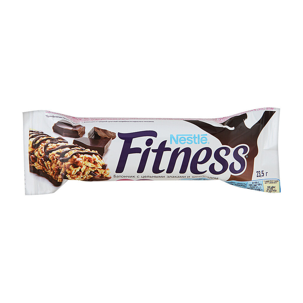 Батончик Nestle Fitness з цільними злаками та шоколадом, 23,5г (5900020023308)