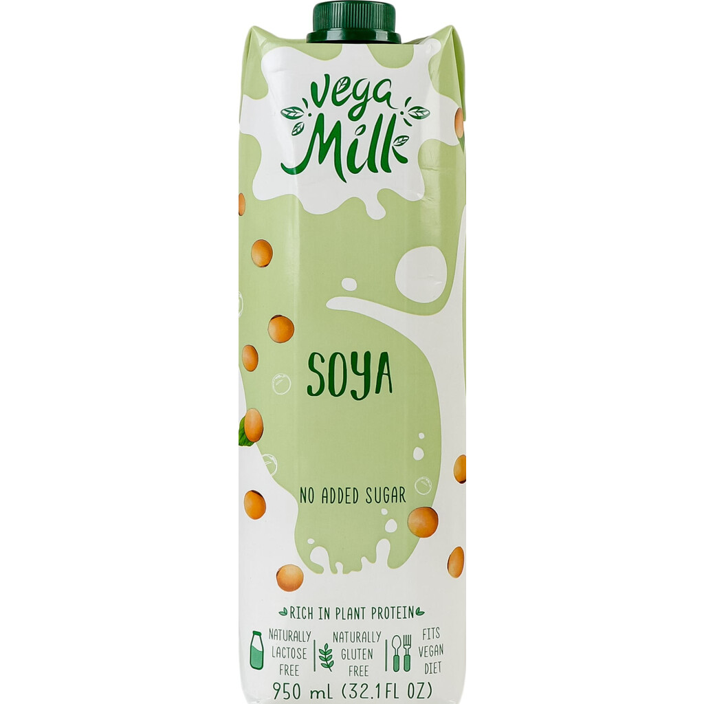 Напій Vega Milk соєвий ультрапастеризований, 0,95л (4820192263610)