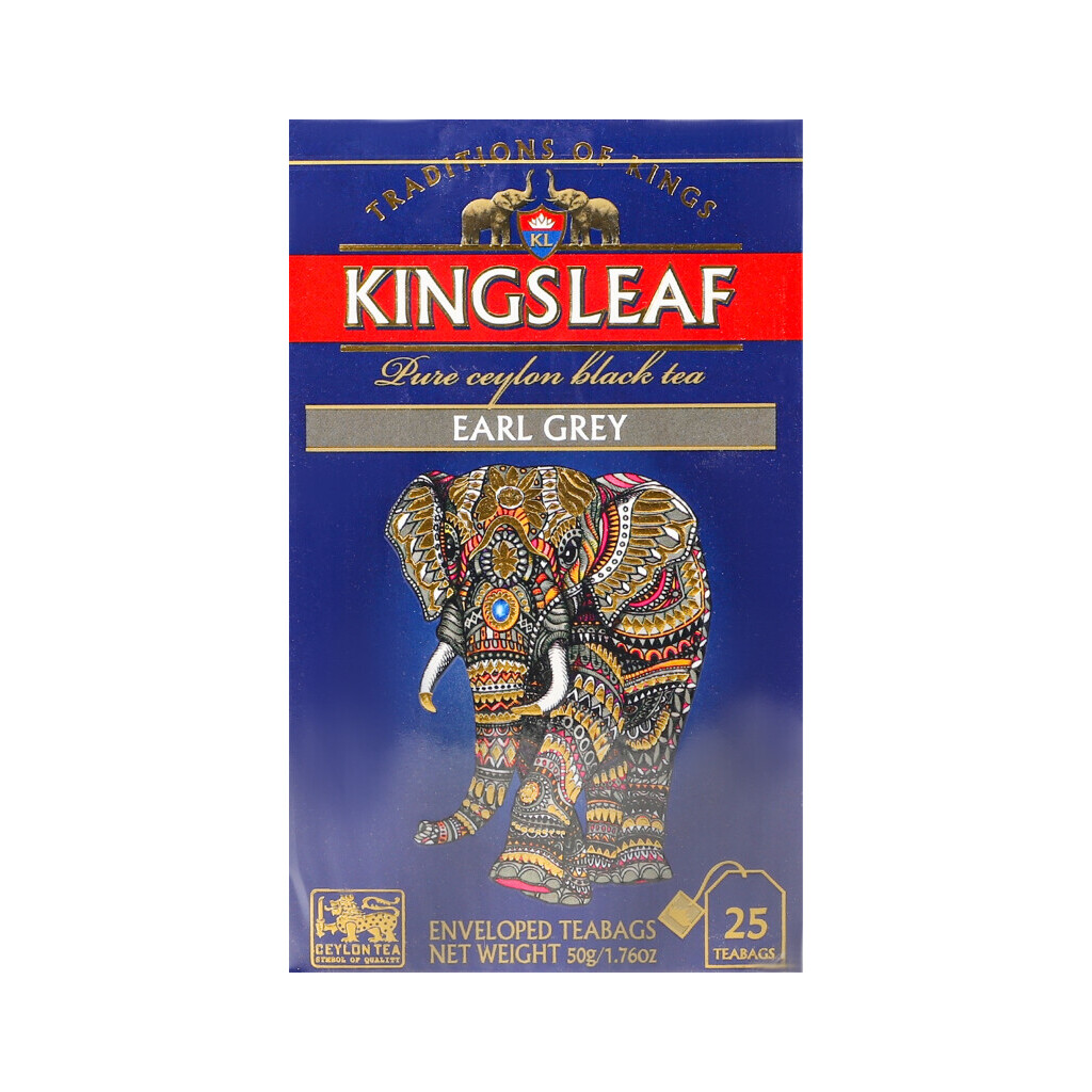 Чай чорний Kingsleaf Earl Grey, 25*2г (4792252942547)