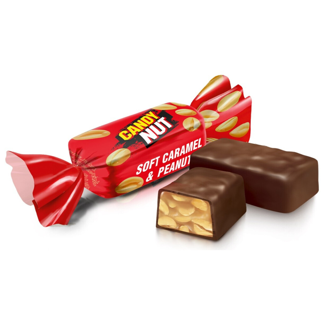 Конфеты Roshen Candy Nut карамель с арахисом, кг