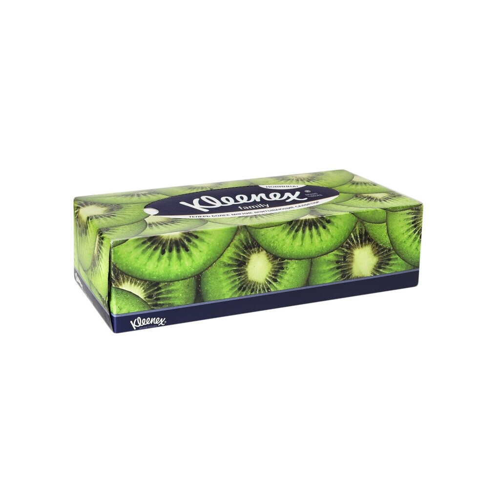 Салфетки бумажные Kleenex Family в коробке, 150шт/уп (5029053542805)