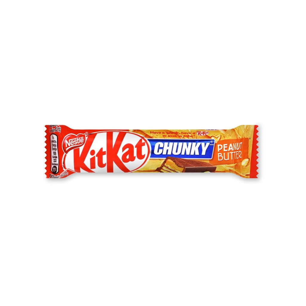 Батончик Kit Kat с арахисовым маслом в молочном шоколаде, 42г (3800020411971)