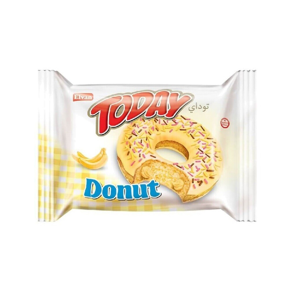 Донат Elvan с банановым кремом, 50г (8693029607491)