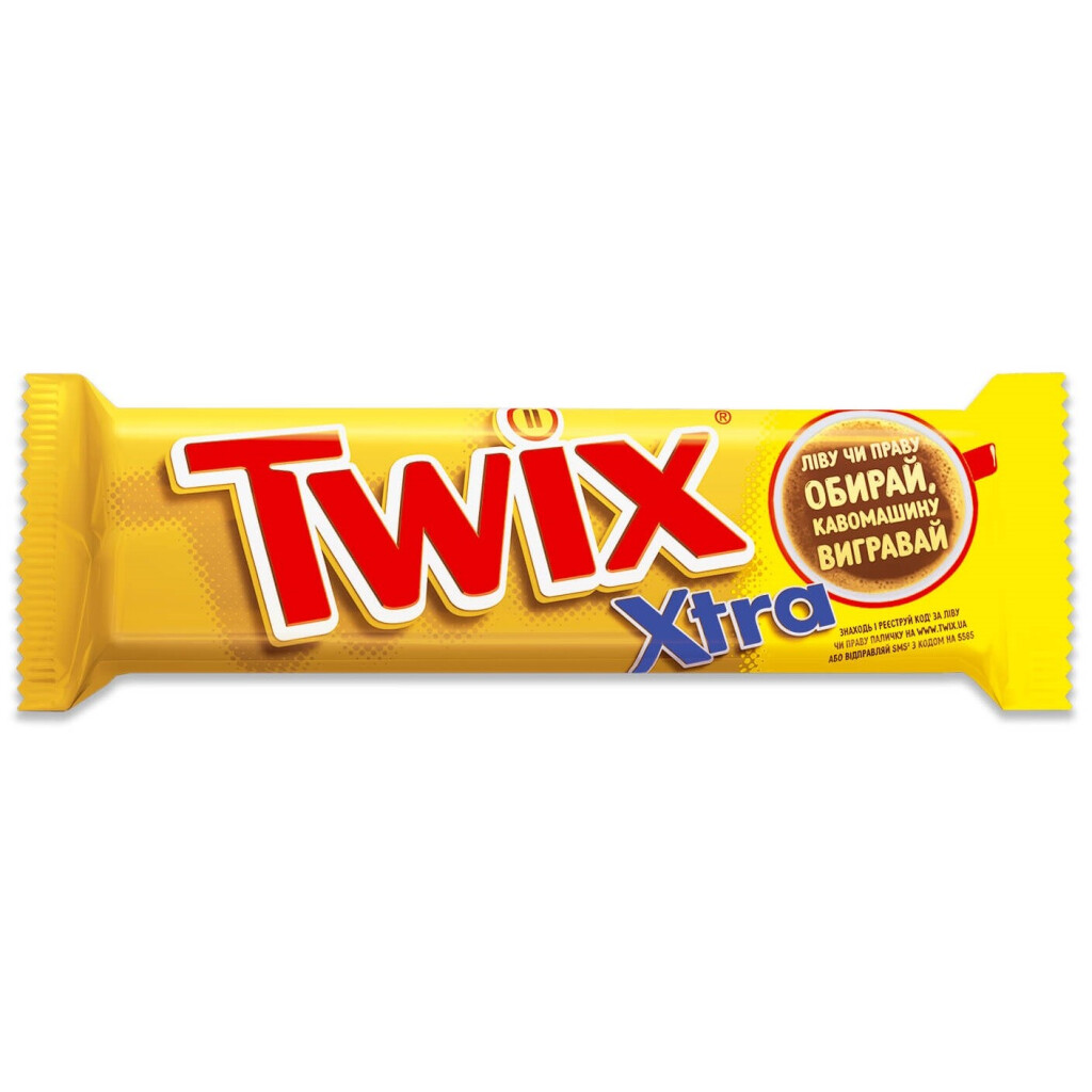 Батончик Twix Extra в молочному шоколаді, 75г (5900951028502)