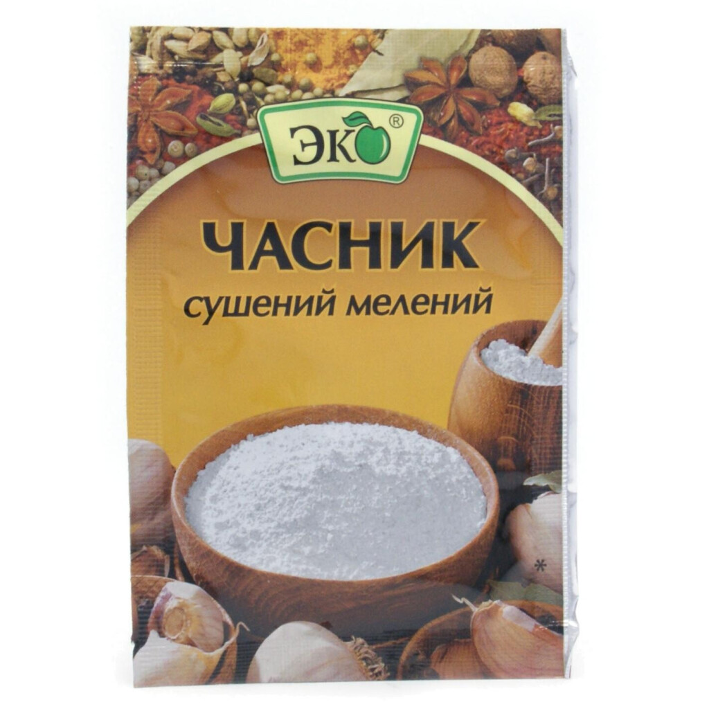 Чеснок Эко сушеный молотый, 15г (4820001170337)