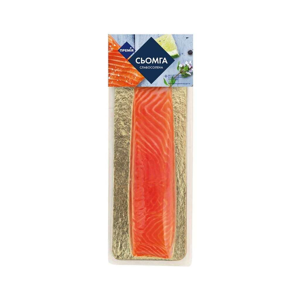 Семга Премія слабосоленая кусок, 180г (4823096404400)
