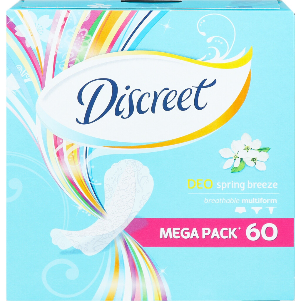 Прокладки ежедневные Discreet Deo Spring Breeze Multiform, 60шт/уп (8001090170316)