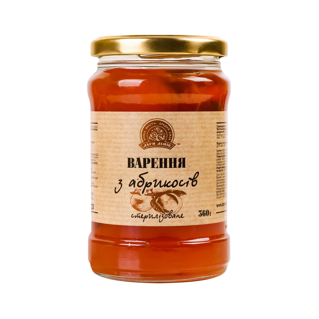 Варенье Дари Ланів из абрикос 360г (4820039711977)