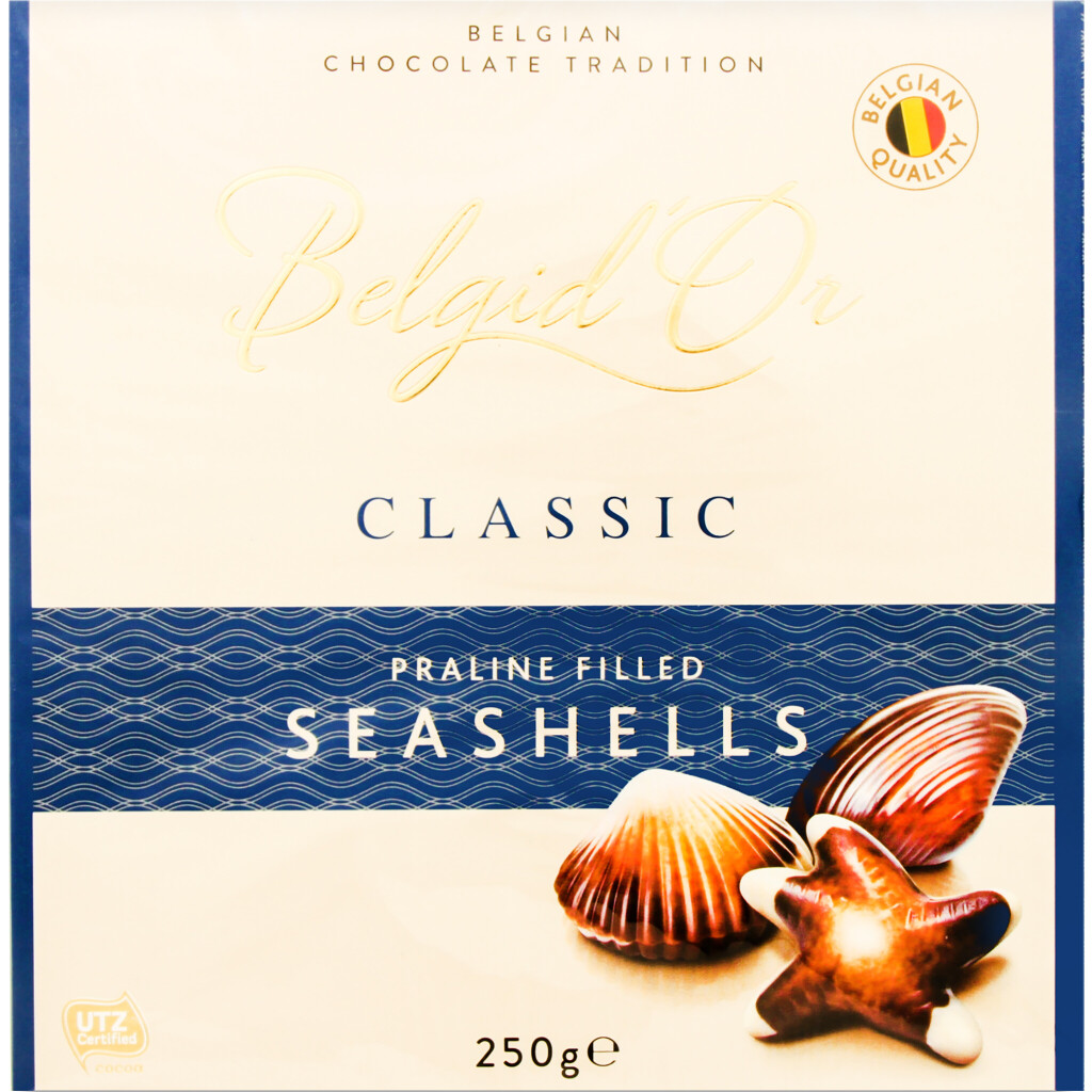 Конфеты Belgid'Or Морские ракушки, 250г (5413216130037)