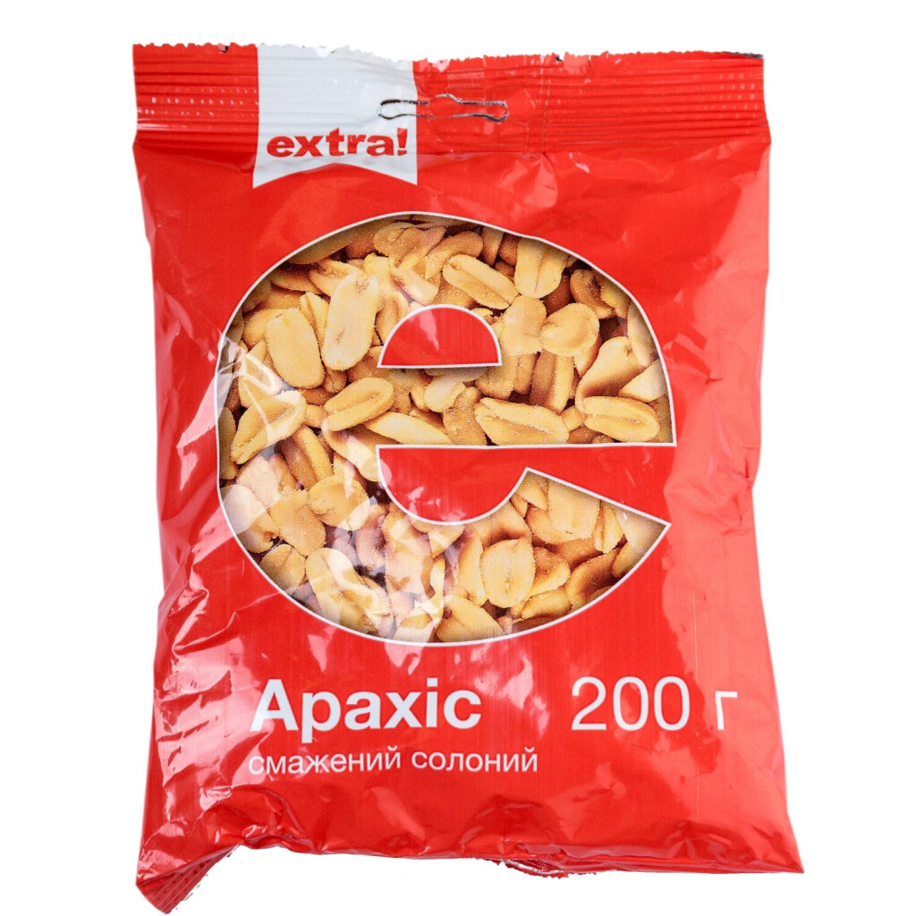 Арахіс Extra! смажений солоний, 200г (4824034018673)