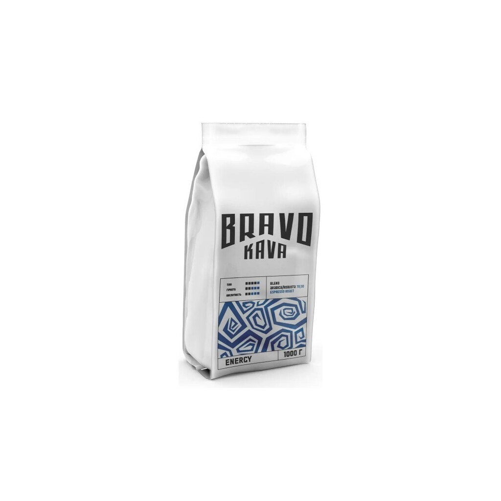 Кофе в зернах Bravo Kava Energy 70/30, 1кг