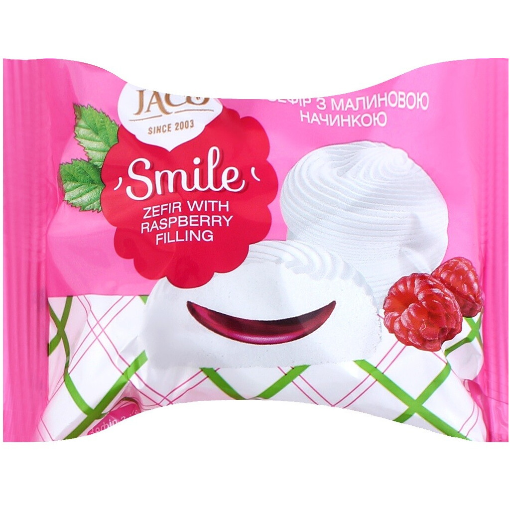 Зефір Жако Smile з апельсиновою начинкою, 2.2кг/ящ