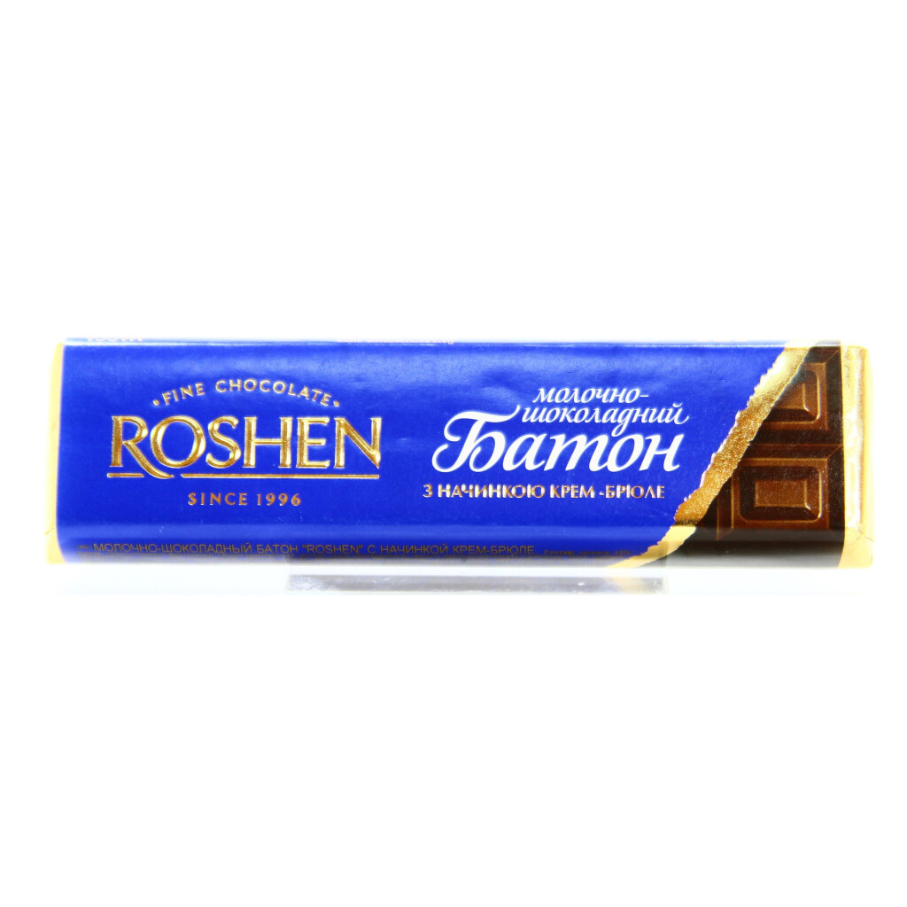 Батончик Roshen з начинкою крем-брюле, 43г (4823077613630)