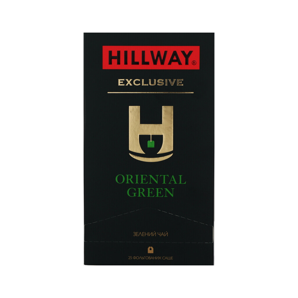 Чай зеленый Hillway Exclusive Oriental Green, 25*2г (8886300990577)