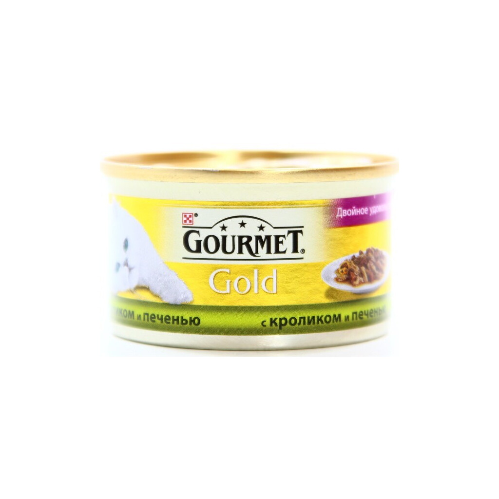 Консервы Purina Gourmet Gold DuoT кролик-печень 85г (7613031381081)