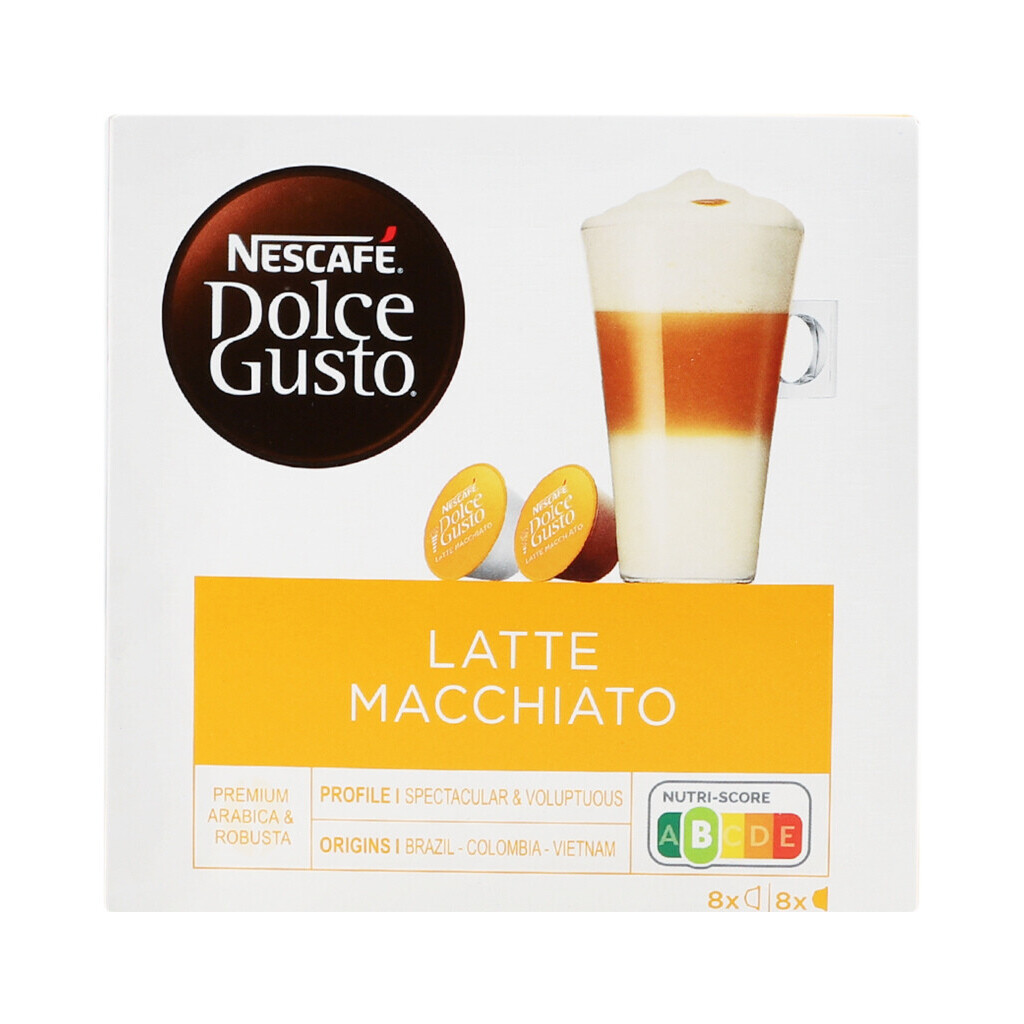 Кофейные капсулы Nescafe Dolce Gusto Latte Macchiato 8шт, 183,2г (7613037491357)