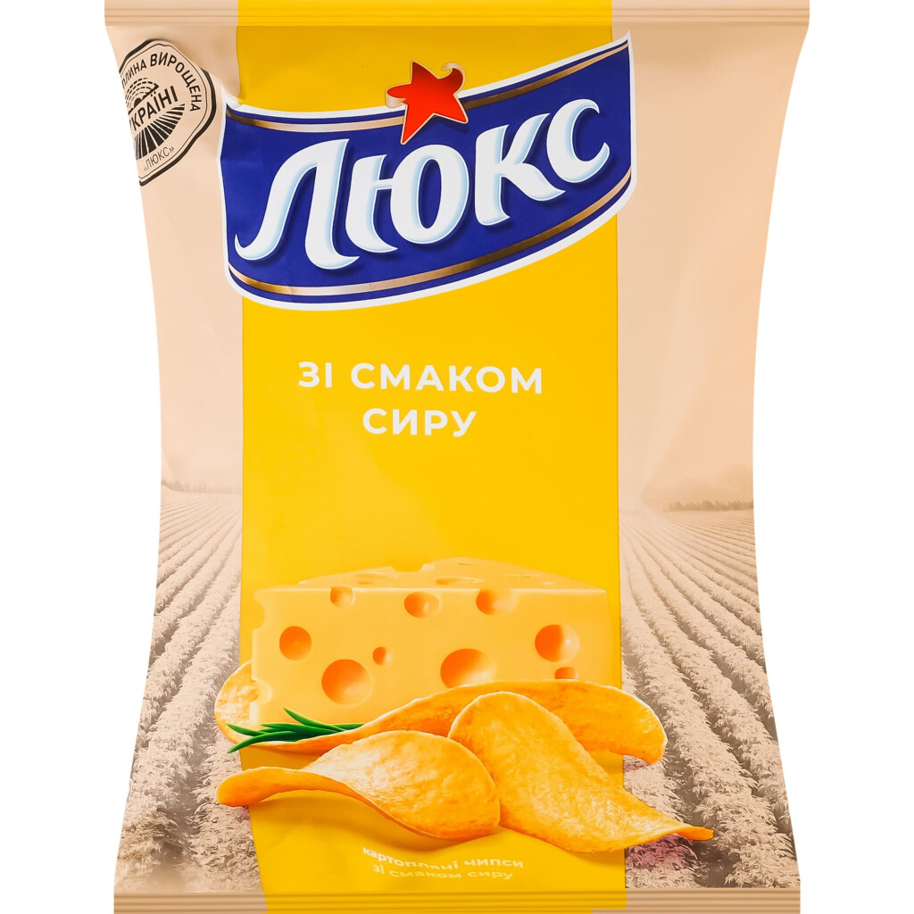 Чипси Люкс зі смаком сиру, 105г (7622202394034)