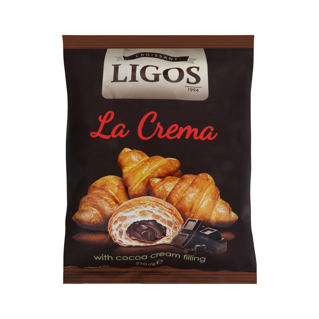 Круассаны Ligos с начинкой крем-какао, 210г (4820057860893)