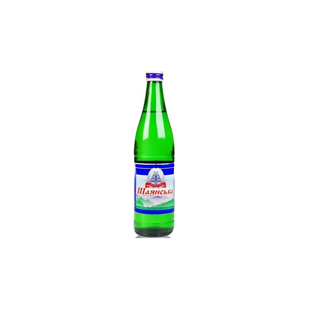 Вода минеральная Аква Поляна Шаянская стекло, 0,5л (4820056220254)
