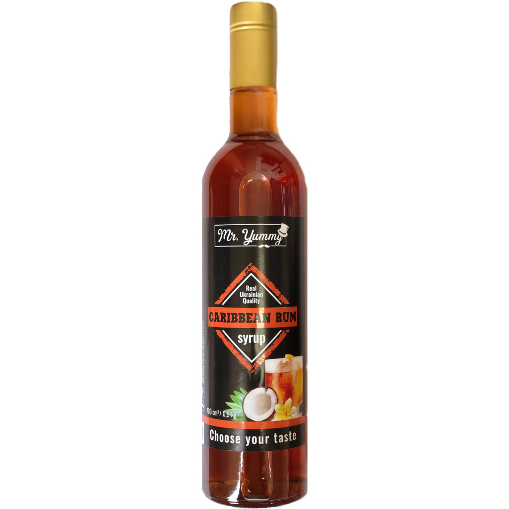 Сироп Mr. Yummy Карибский ром, 700мл