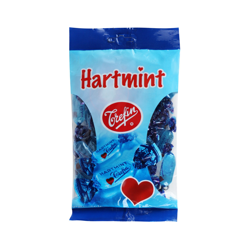 Леденцы Trefin Hartmint со вкусом мяты, 200г (5410381001742)