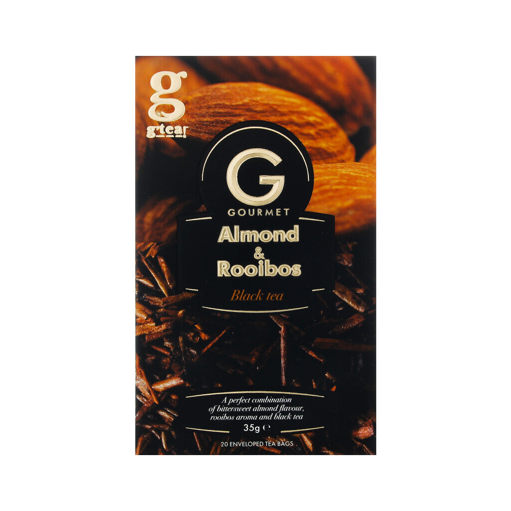 Чай черный G'tea! Gourmet миндаль-ройбуш, 20*1,75г (5060207697330)