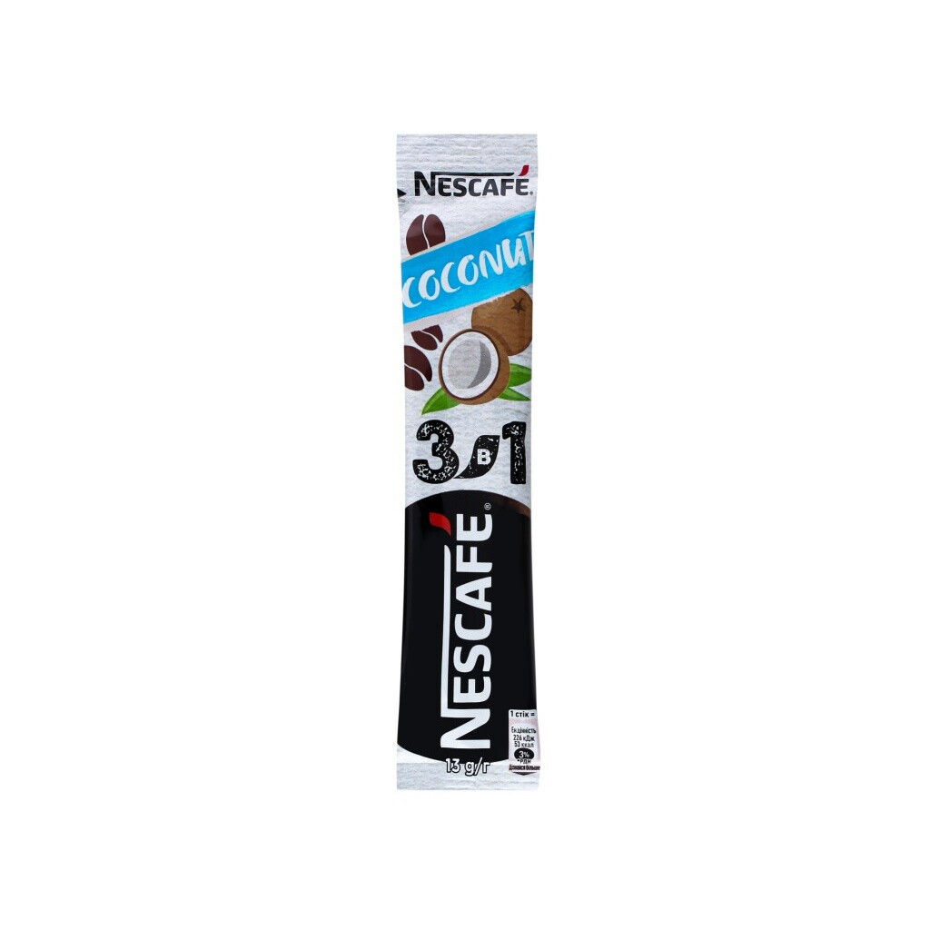 Кавовий напій Nescafe Coconut Mix 3в1, 13г (7613036115858)