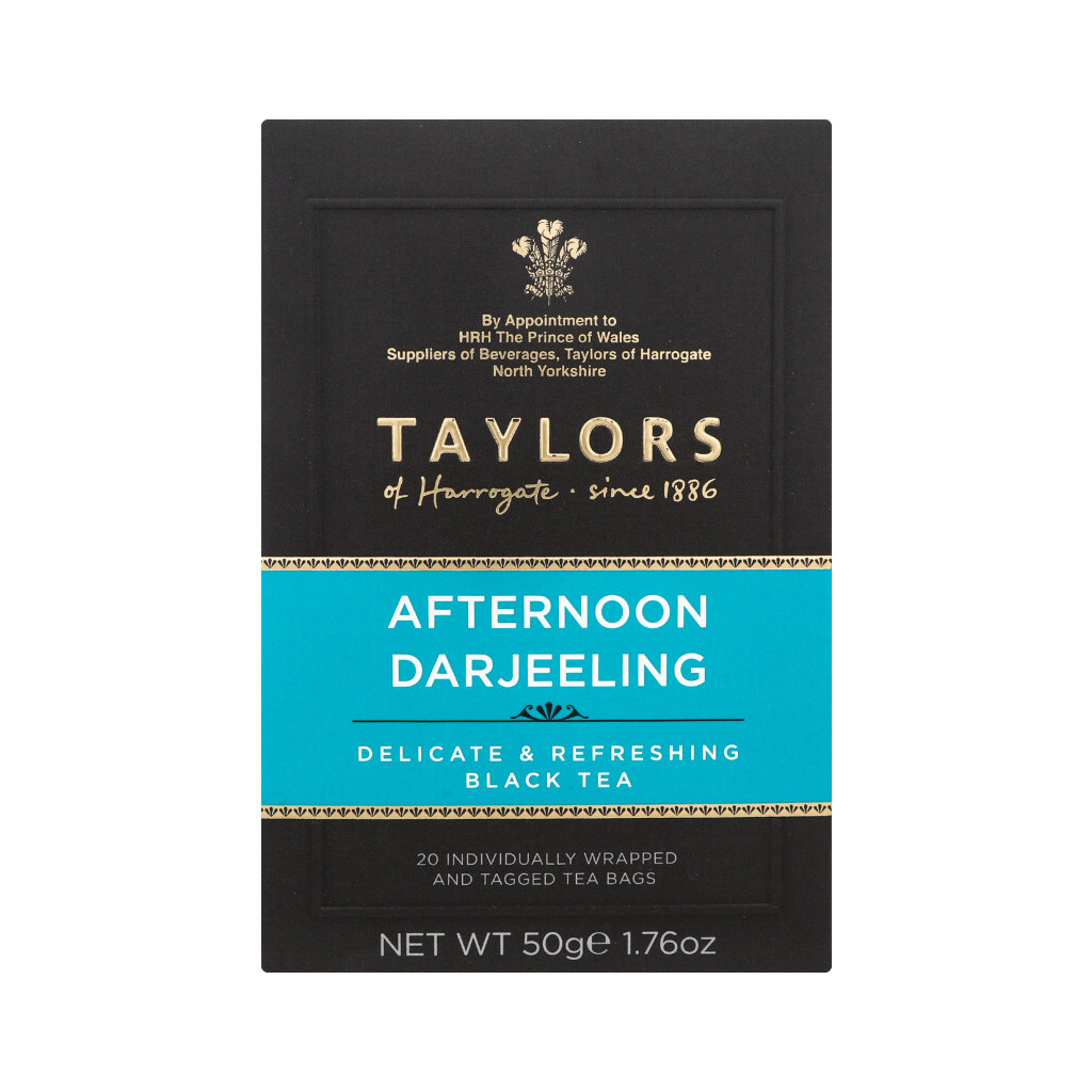 Чай черный Taylors of Harrogate Afternoon Darjeeling, 20*2,5г (5010357551679)