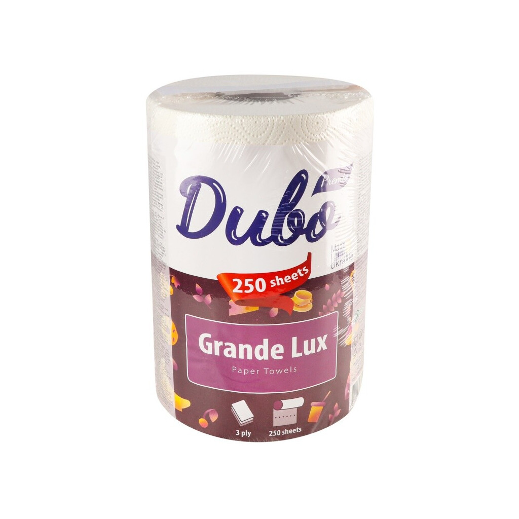 Полотенца бумажные Диво Premio Grande Lux 3сл 250л, шт (4820003837597)