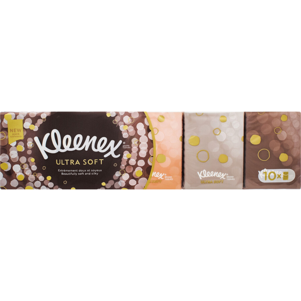 Платочки носовые Kleenex Ultra Soft Mini 4-слойные, 10шт (5029053563909)