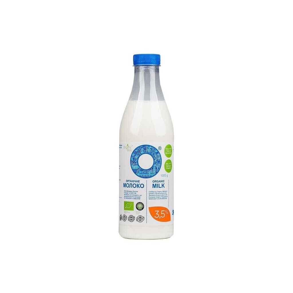Молоко пастеризованное Organic Milk 3,5%, 1000г (4820178810043)