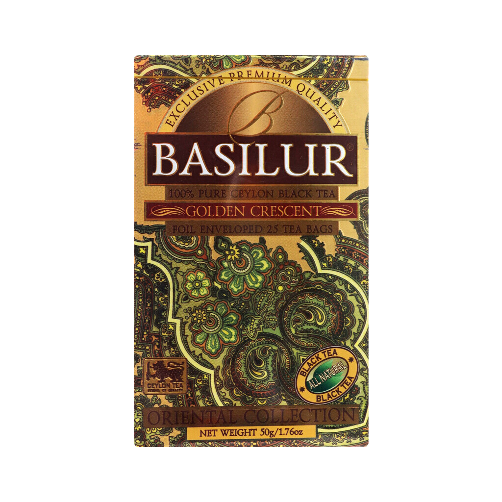 Чай чорний Basilur Oriental Golden crescent, 25*2г (4792252916456)