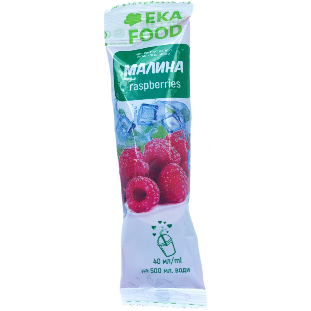Концентрат напитка EkaFood Малина 40 мл., шт.