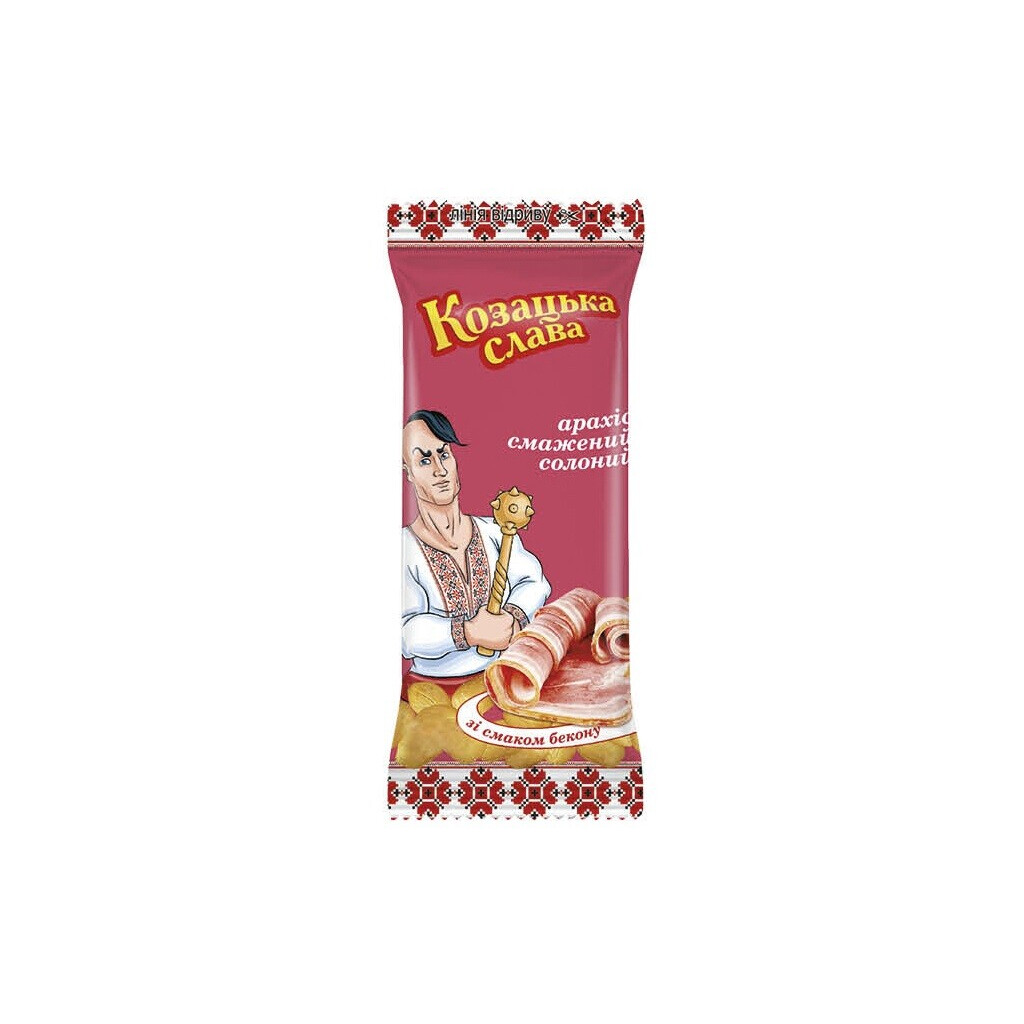 Арахіс Козацька слава смажений зі смаком бекону, 50г (4823088701937)